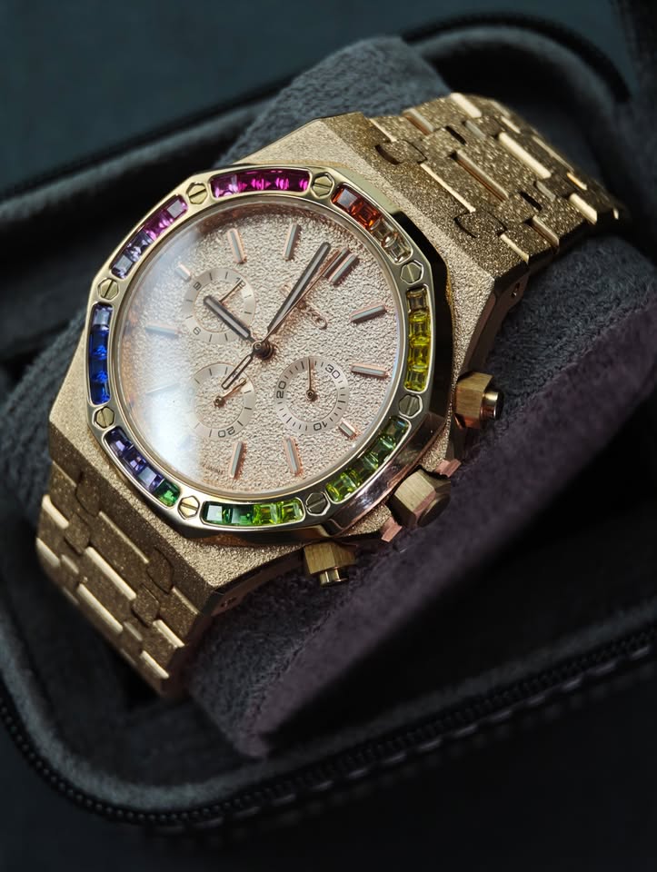 Rose Prism | 41mm Mechaquartz Chronograph