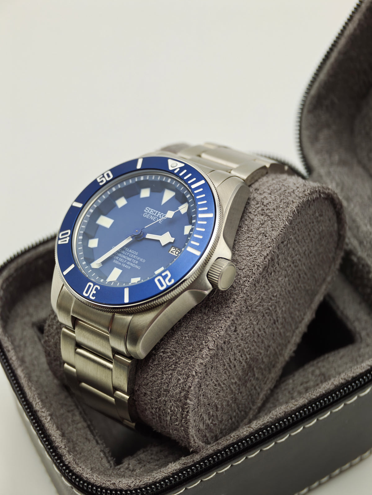 Azure Depths Diver – 40mm NH35