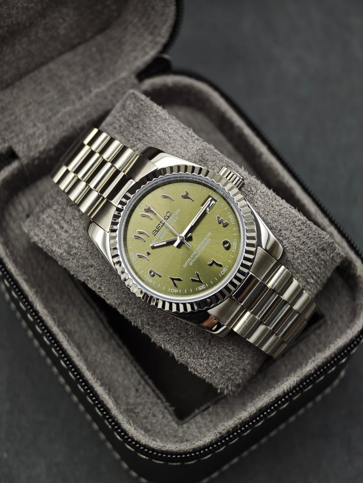 Olive Green | Arabic Dial | 36mm NH35 Automatic
