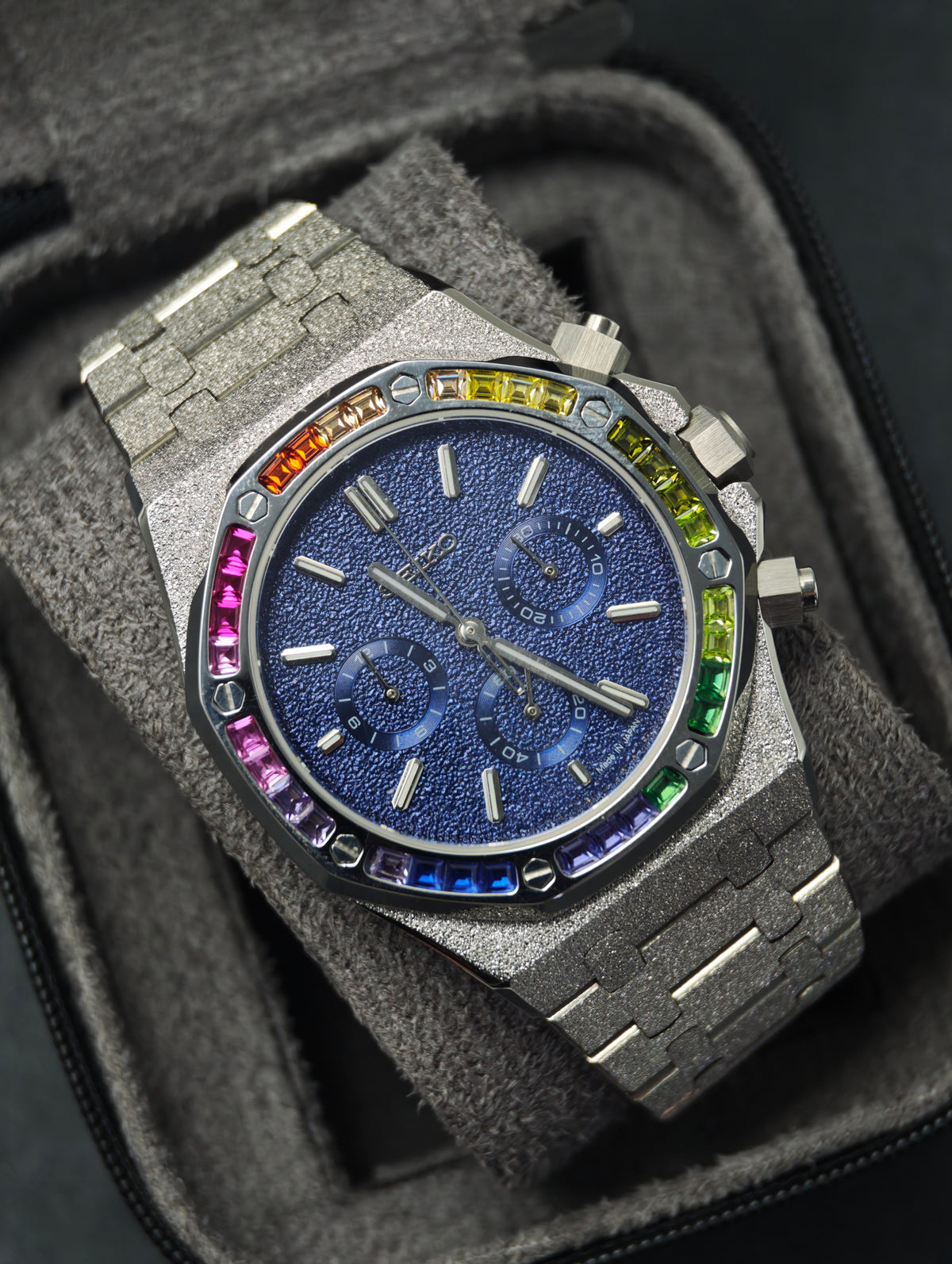 Rainbow Frost Chronograph | 41mm VK63 Mecha-Quartz
