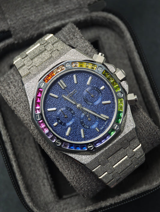 Rainbow Frost Chronograph | 41mm VK63 Mecha-Quartz