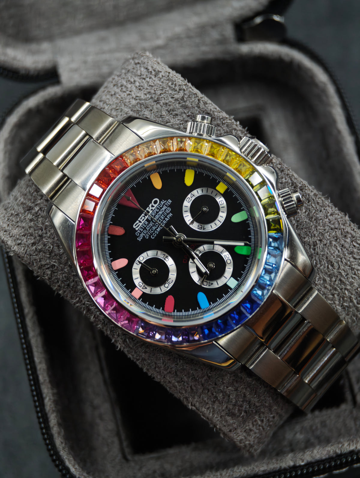 Rainbow Spectrum Chronograph | 40mm VK63 Mecha-Quartz