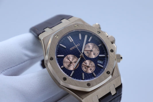 Royal Oak Blue Rose Chronograph Mod | VK63