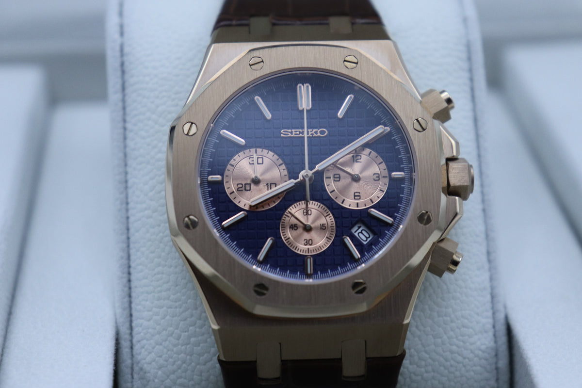 Royal Oak Blue Rose Chronograph Mod | VK63