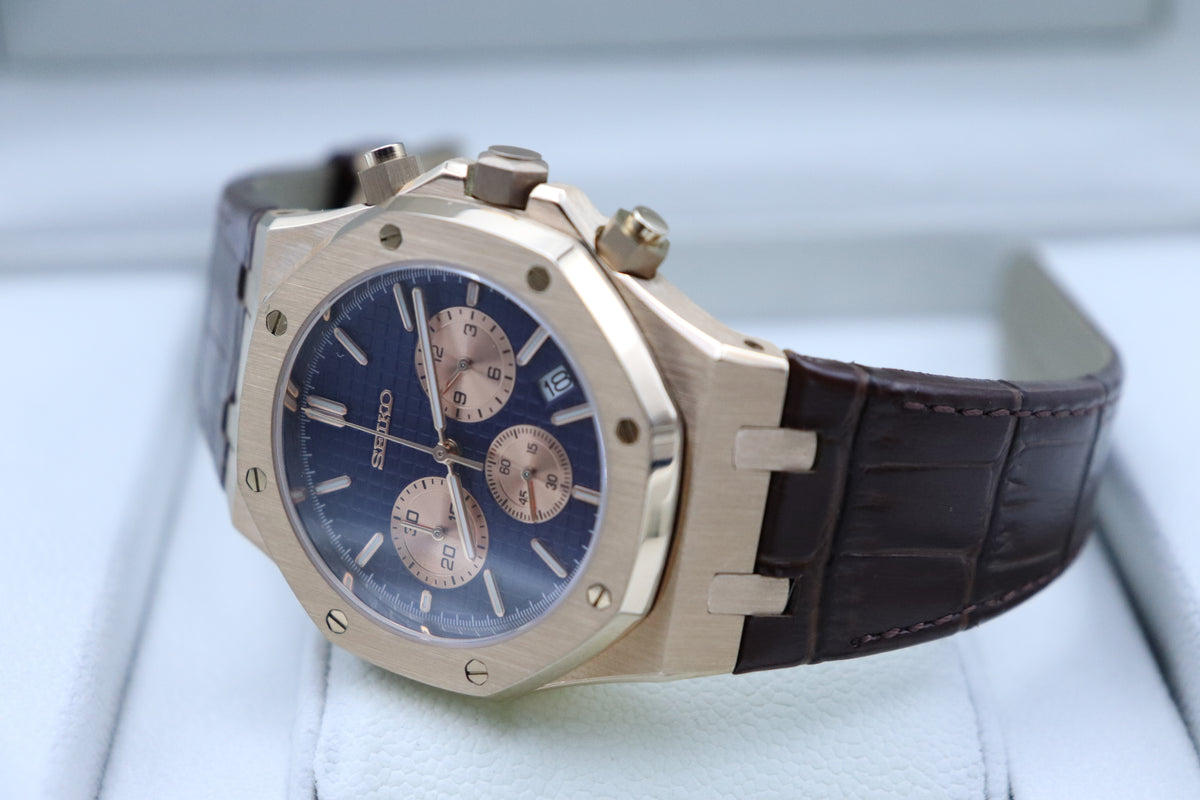 Royal Oak Blue Rose Chronograph Mod | VK63