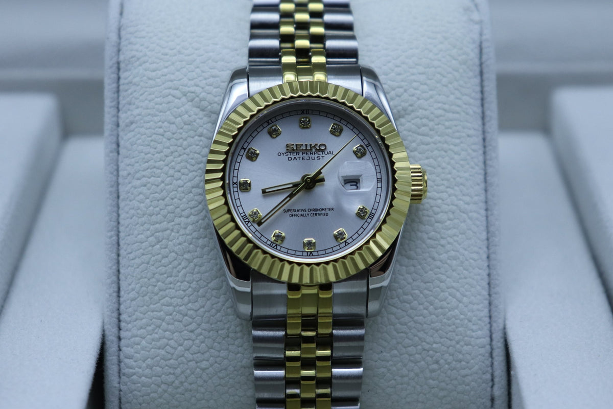 Ladies Two-Tone Diamond Datejust Mod | NH05 Automatic