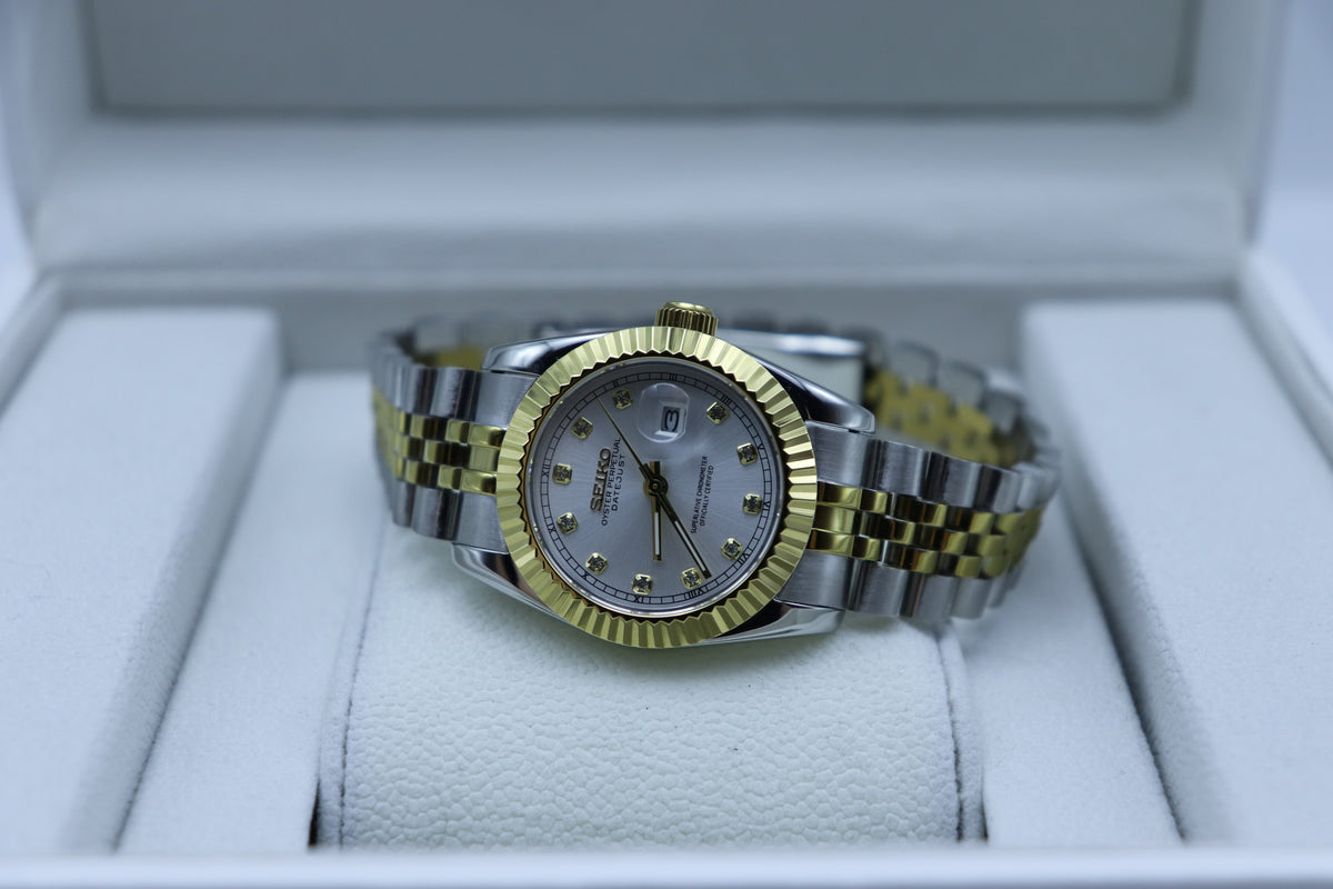 Ladies Two-Tone Diamond Datejust Mod | NH05 Automatic