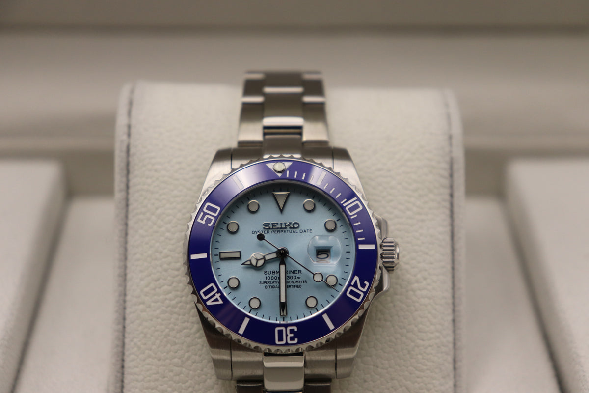 Blue Diver – Light Blue Dial – 34mm – NH05