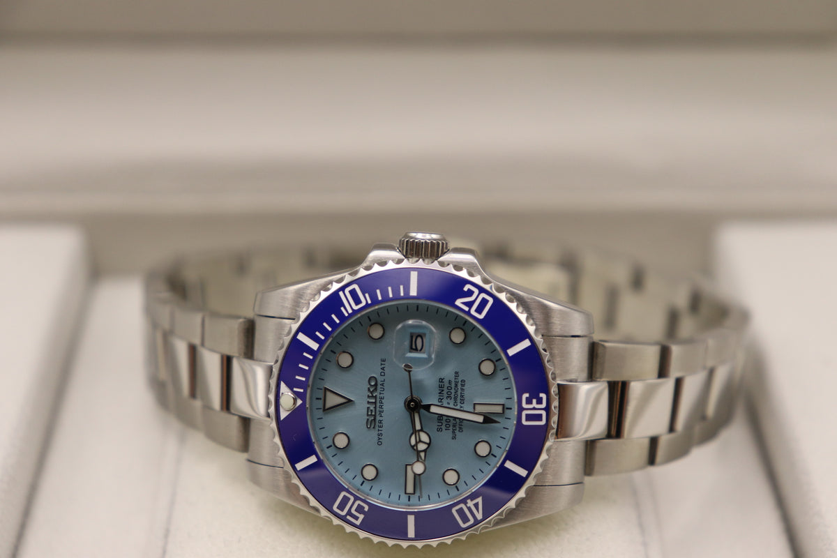 Blue Diver – Light Blue Dial – 34mm – NH05