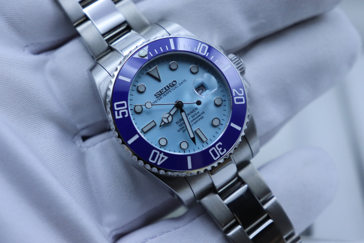 Blue Diver – Light Blue Dial – 34mm – NH05