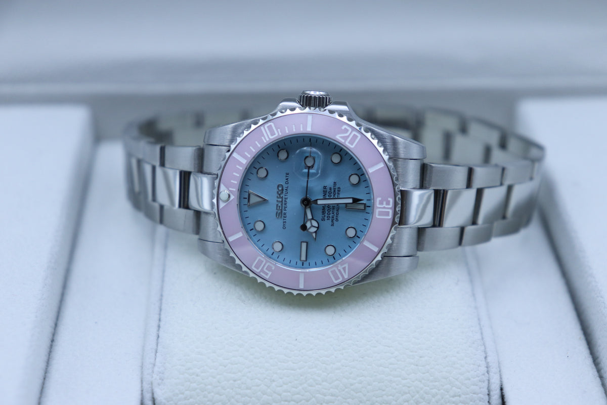 Pastel Diver – Pink & Blue – 34mm – NH05