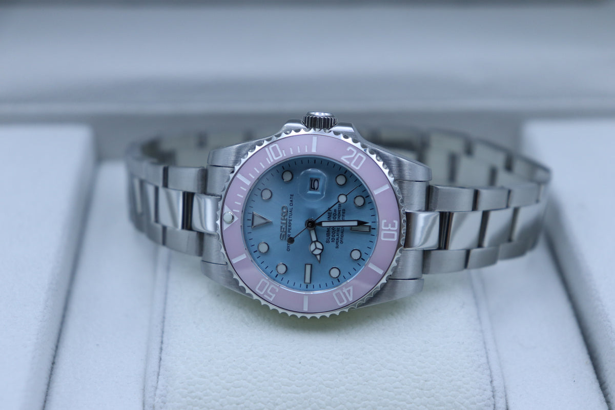 Pastel Diver – Pink & Blue – 34mm – NH05