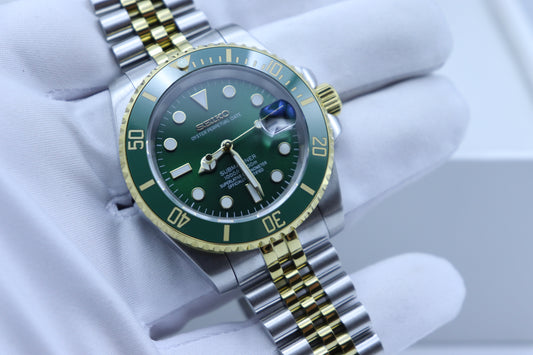 Green Diver – Two Tone – 40mm – NH35