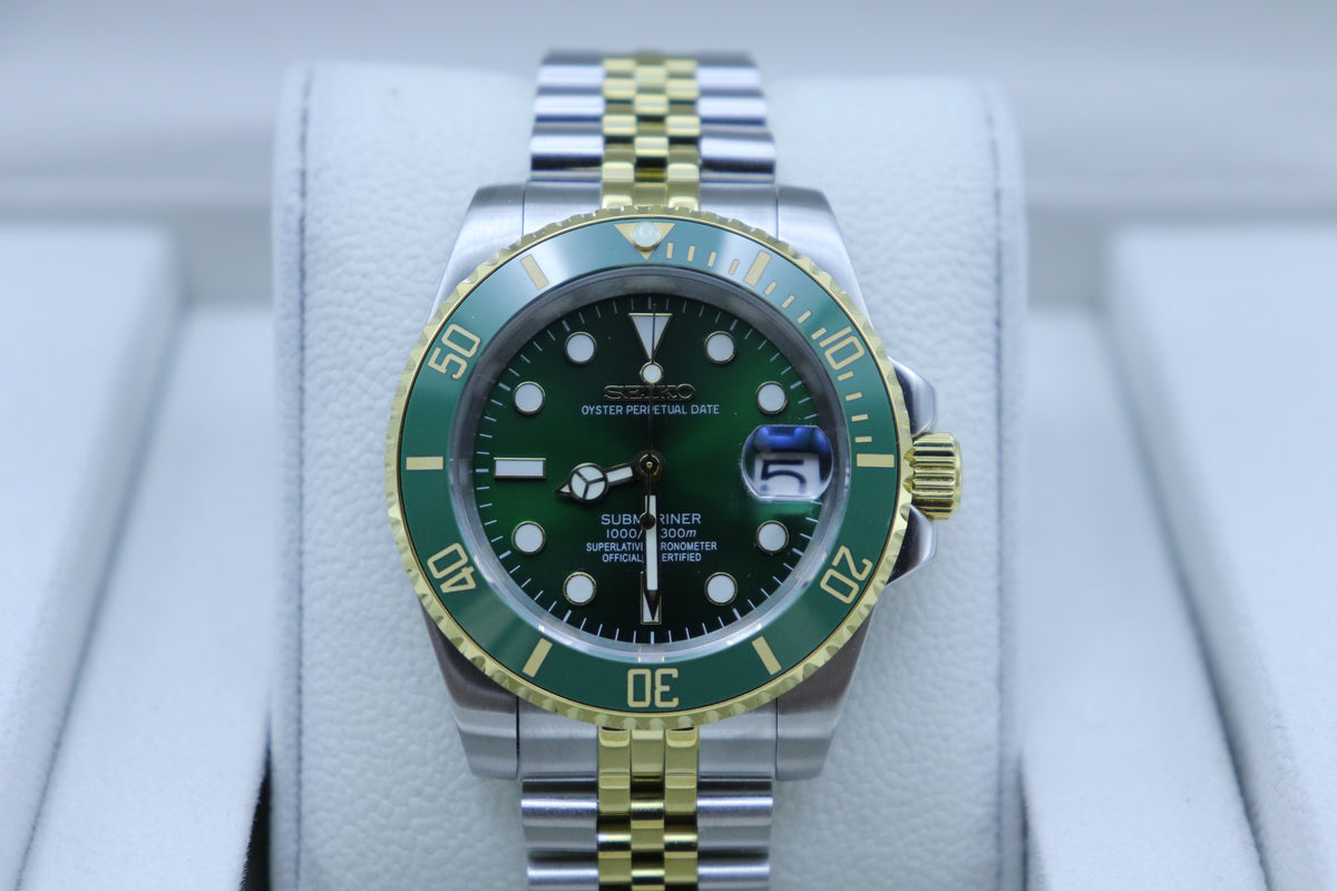 Green Diver – Two Tone – 40mm – NH35