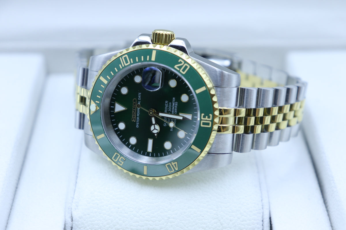 Green Diver – Two Tone – 40mm – NH35