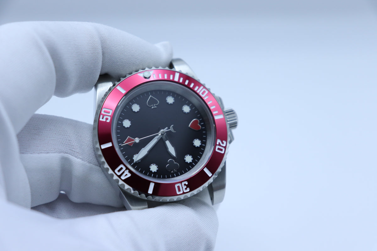40mm Automatic Watch NH35 – Casino Dial “Gamble Master” – Sapphire Crystal – Stainless Steel