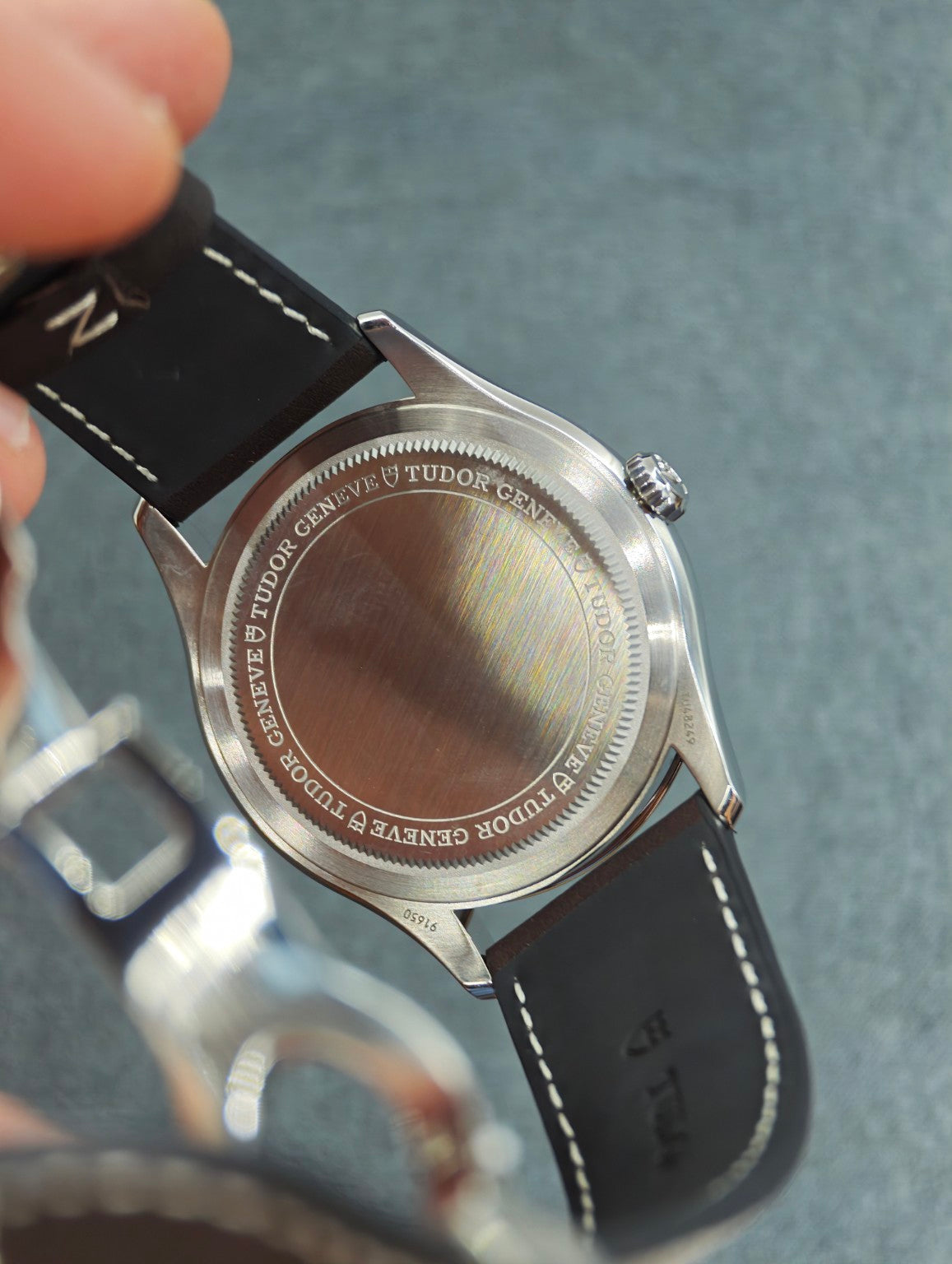 Tudor 1926 stainless steel caseback