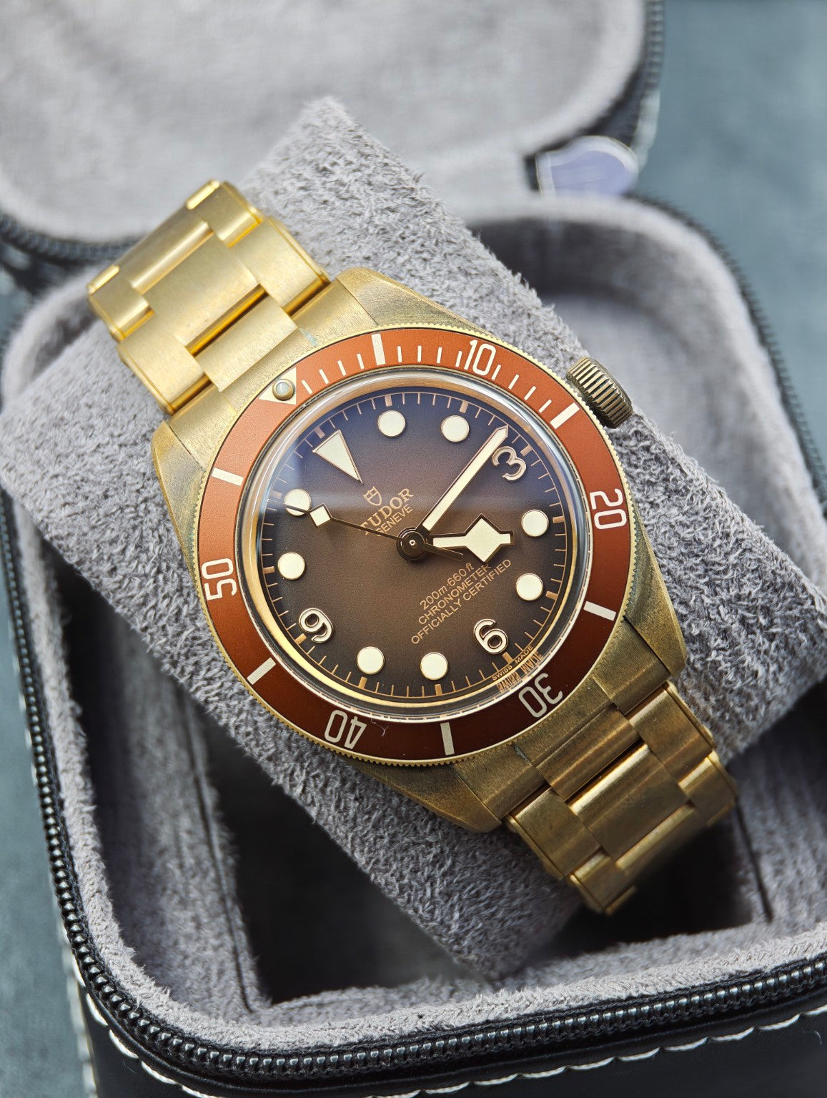 Tudor Black Bay Fifty-Eight Bronze 39mm with brown dial, bronze bezel and bronze bracelet