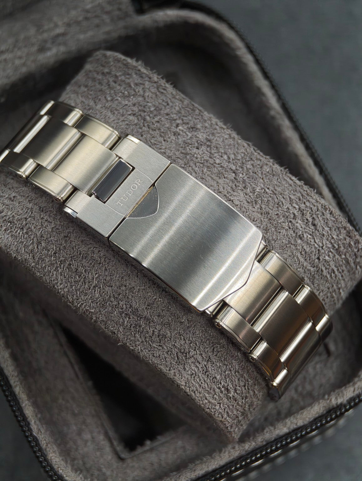 Tudor Black Bay GMT Opaline stainless steel bracelet clasp