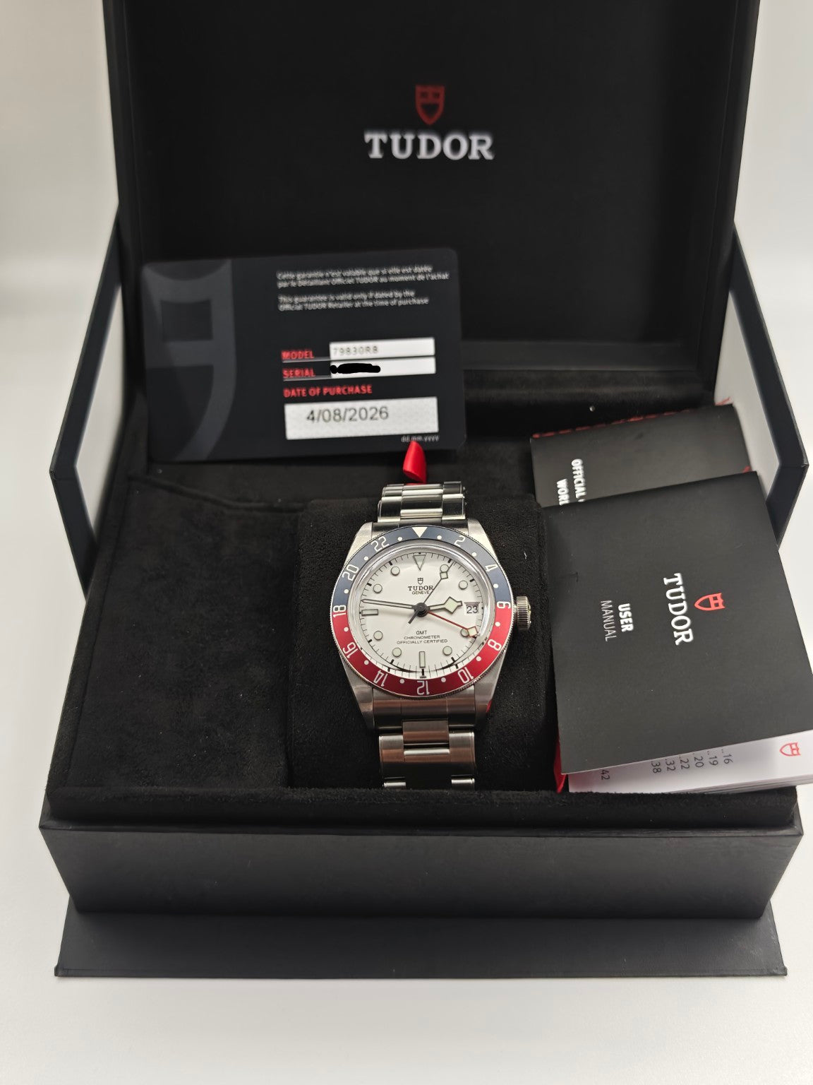 2026 Tudor Black Bay GMT Opaline with box, warranty card and booklets