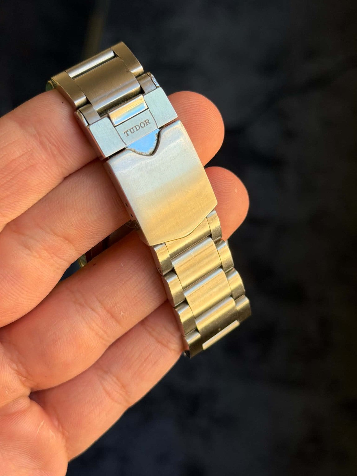Tudor Black Bay Heritage stainless steel bracelet and folding clasp