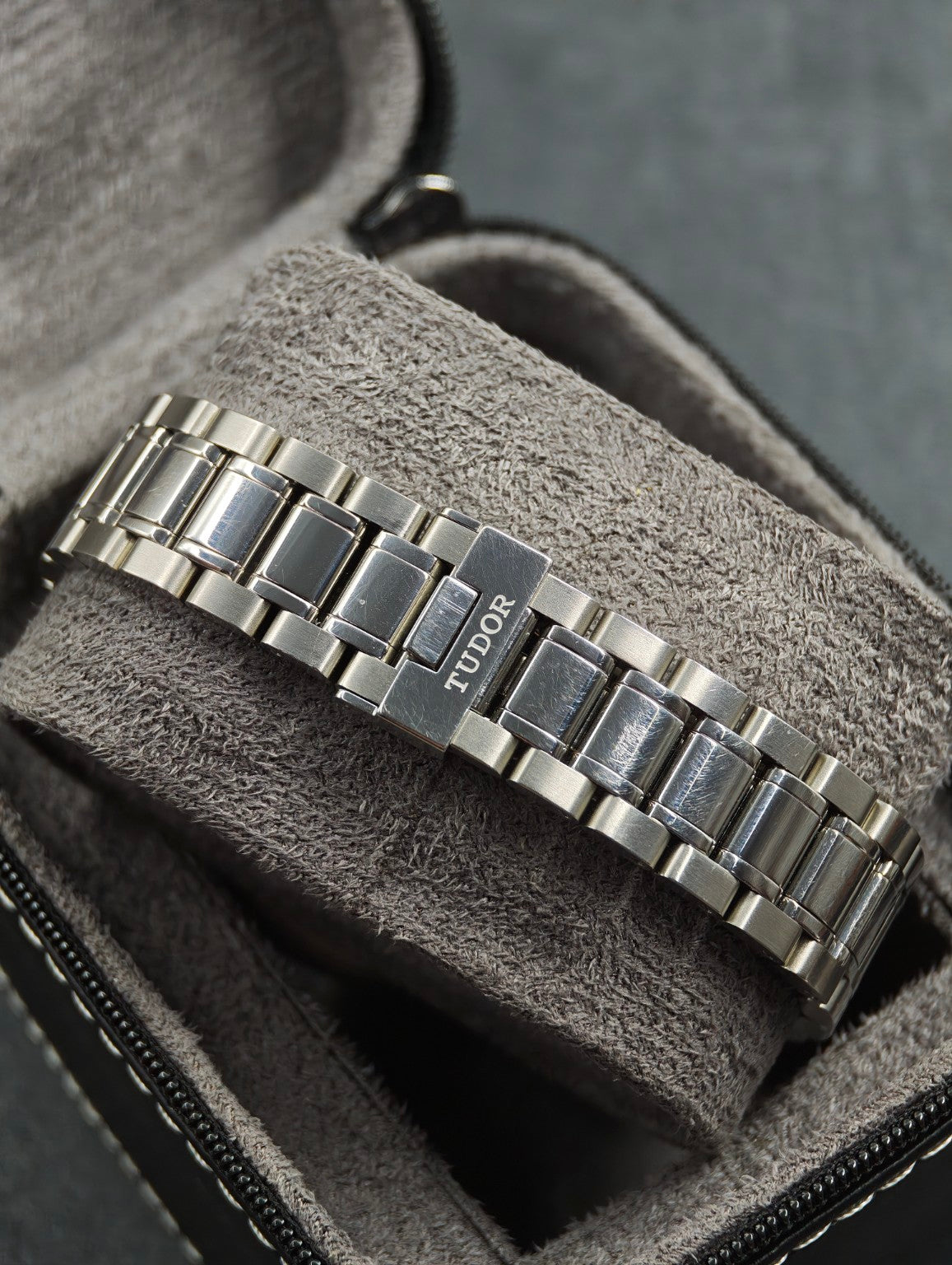 Tudor Style stainless steel bracelet and folding clasp